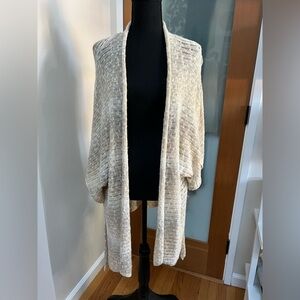 Chic Cream Open-Front Cardigan